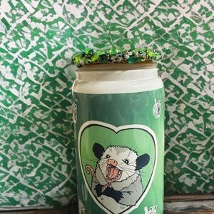 🌿💚 Fun Green Opal Possum Tumbler 💚🌿